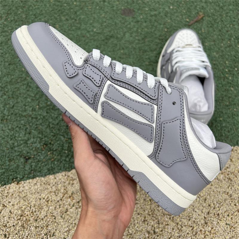 Pk God Amiri Men''s Skel LOW Sneakers GREY retail materials ready to ship